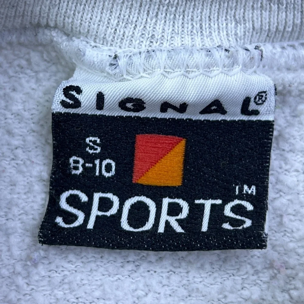 VTG Indianola University Sweatshirt Youth Kids Small 8-10 Gray Crewneck USA Made